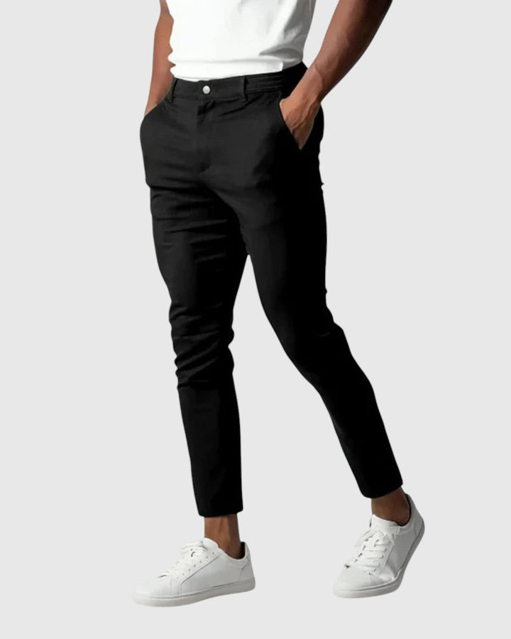 Libuše- Kalhoty Elio Stretch z bavlny