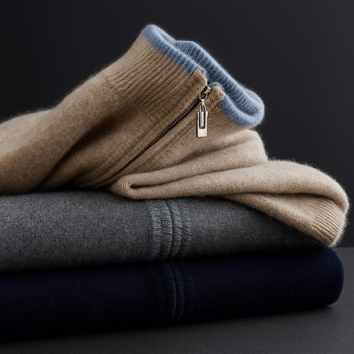 APOLO™ - ELEGANTNÍ VLNĚNÁ ZIPOVÁ BUNDA
