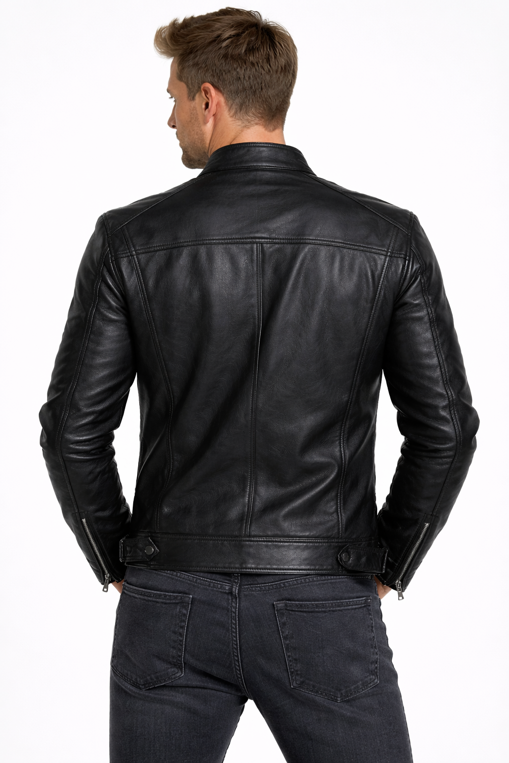Viktor – Casual Kožená Bunda Nadčasový Design