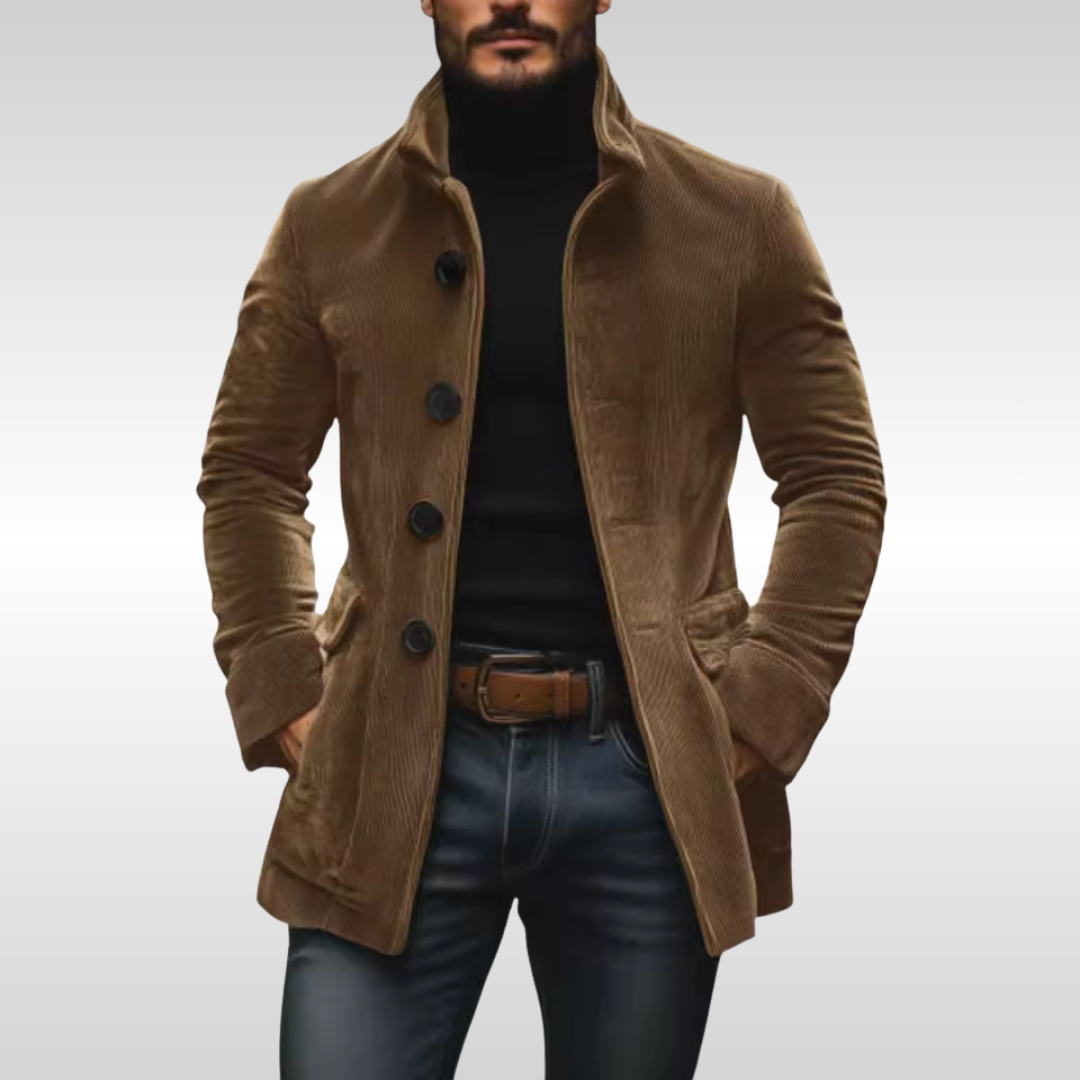 Jakub - Hnědý kordový blazer