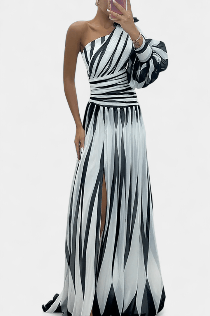 Bethania™ | Pruhované maxi šaty