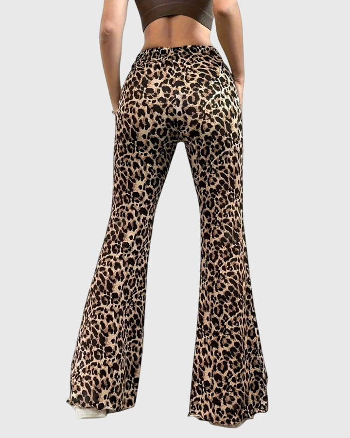 Bootcut™ | Leopardí kalhoty