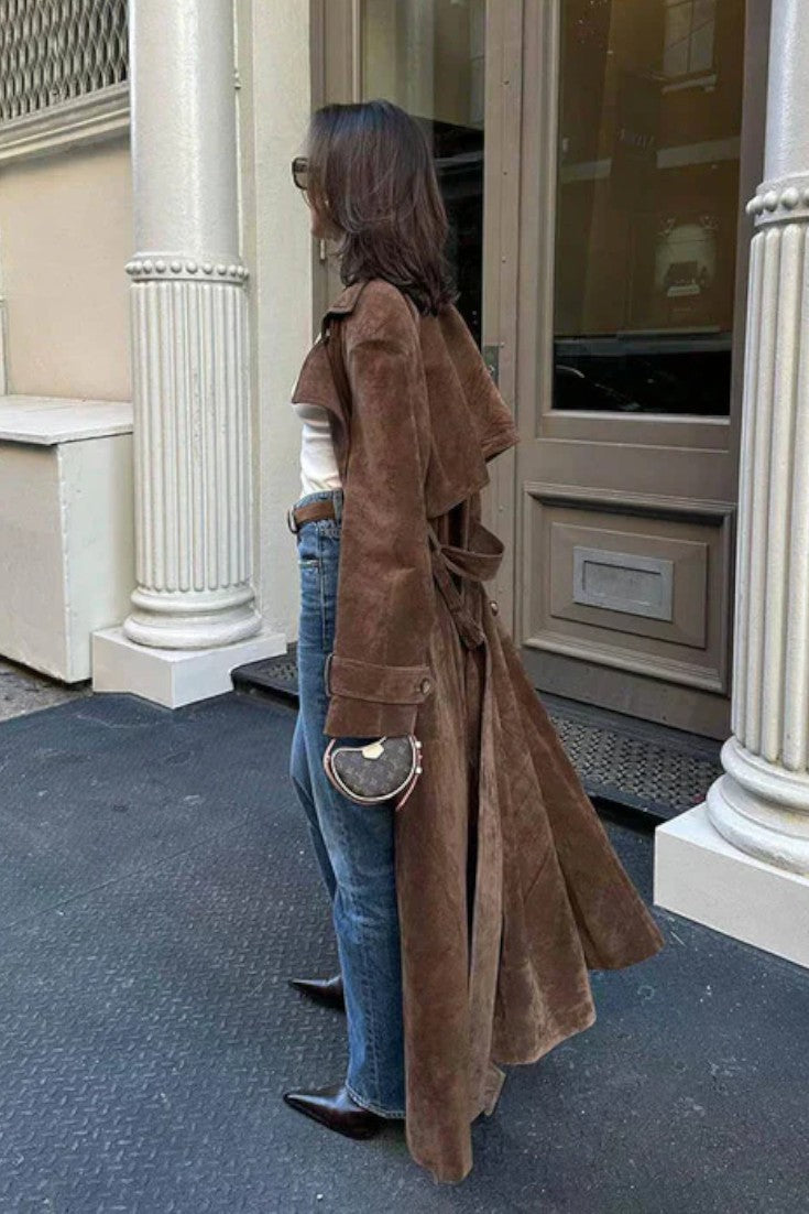 Cordula™ | Elegantní kožený trenčkot