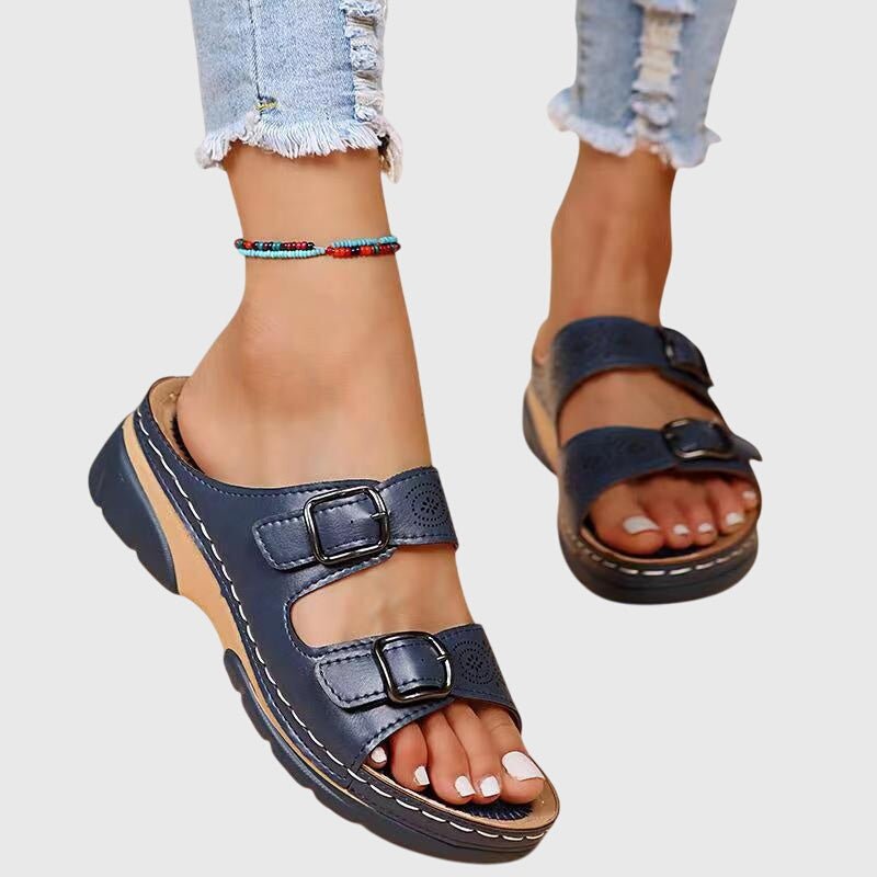 Diora™ | Ortopedické kožené sandály