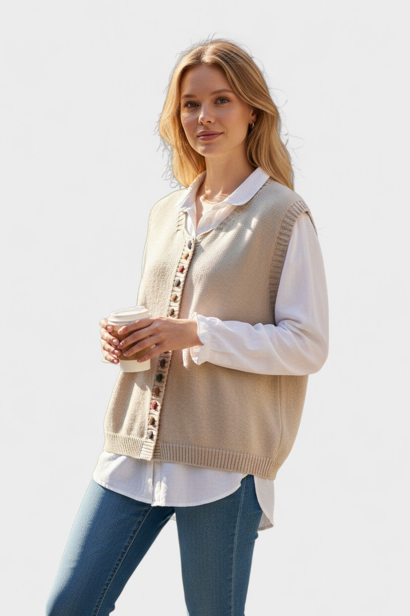 Karmen™ | Stylová Pletená Vesta
