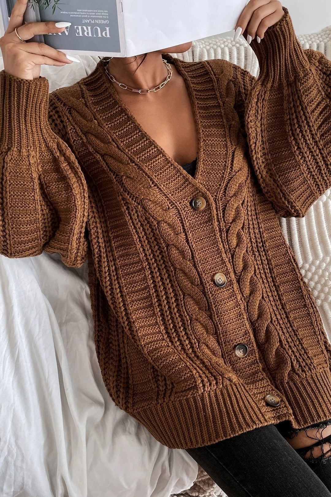 Lina Oversize Pletený Svetr