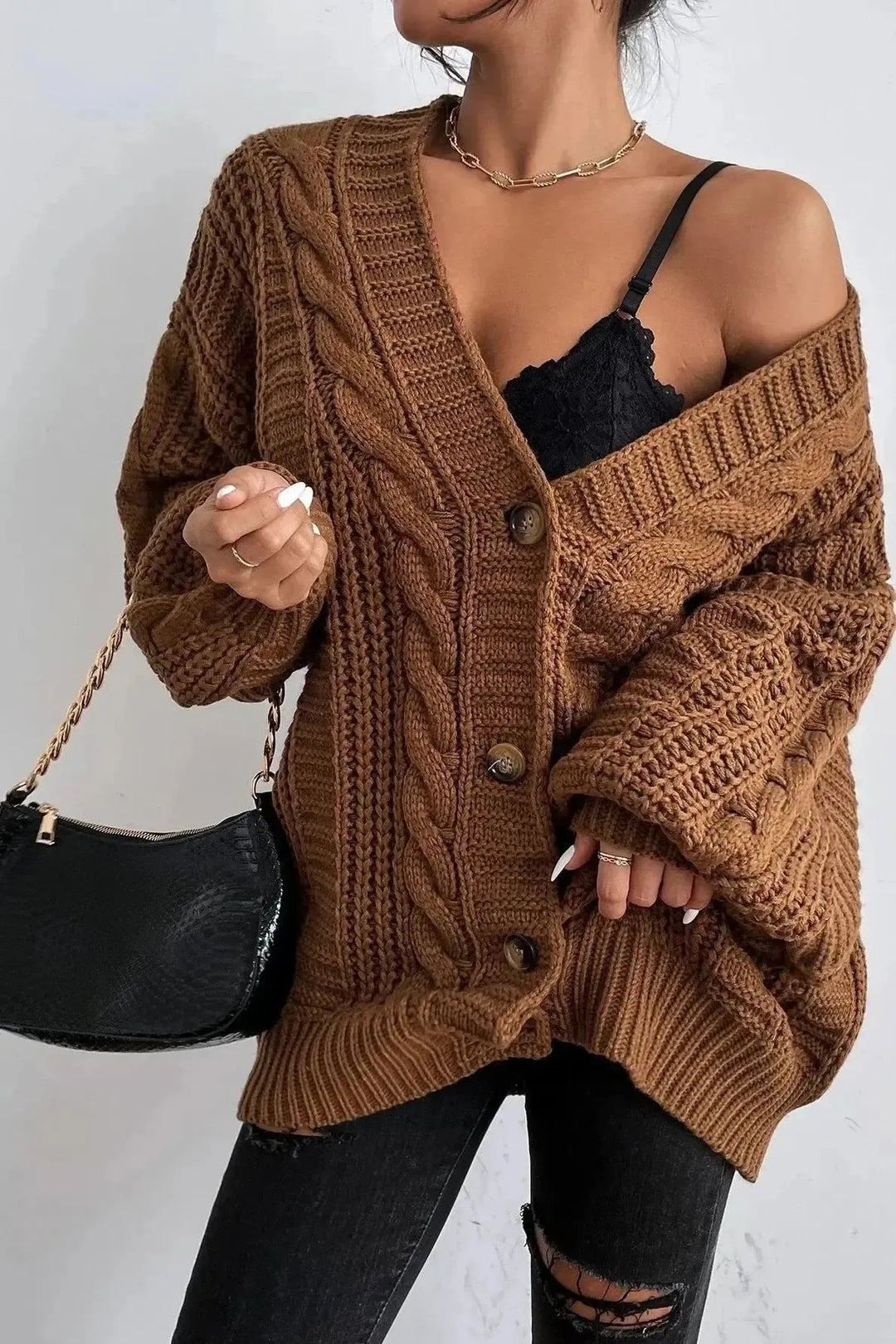 Lina Oversize Pletený Svetr