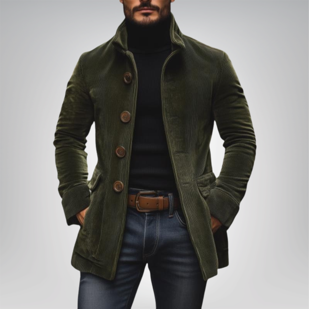 Jakub - Hnědý kordový blazer