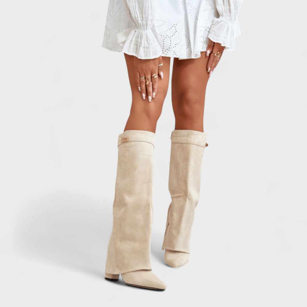 Raya | Stylové kozačky nad kolena