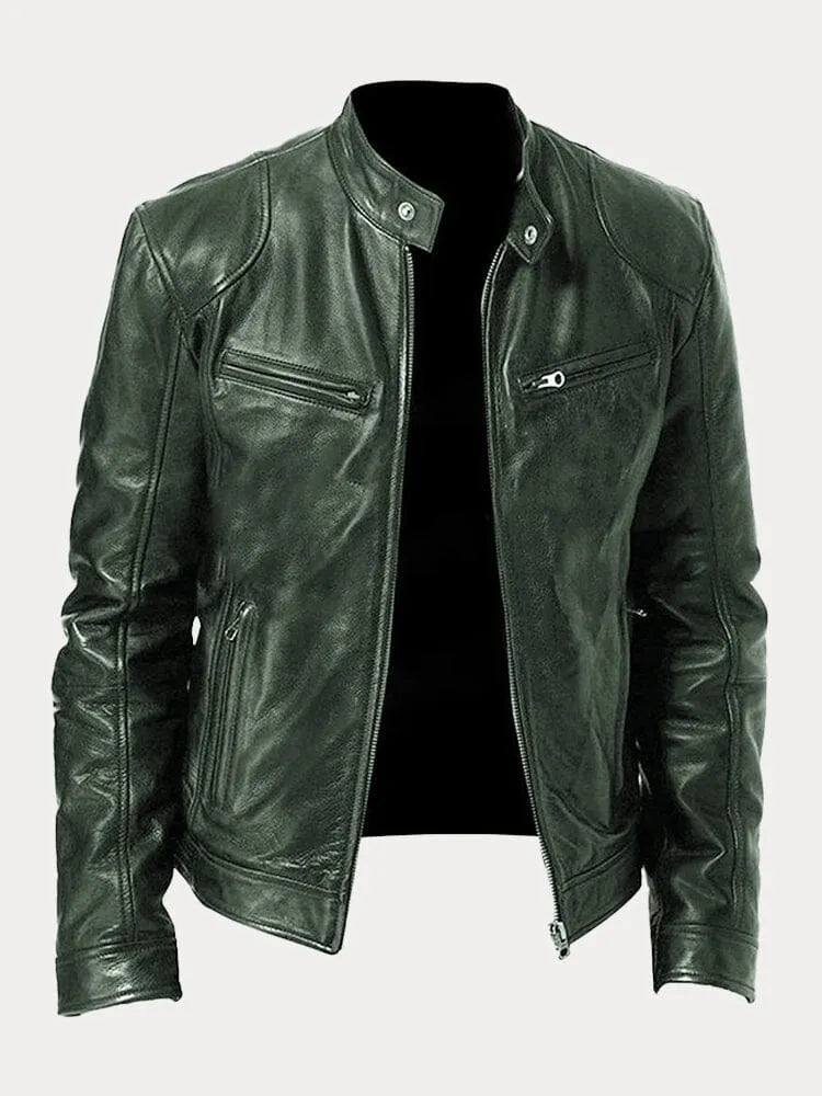 Viktor – Casual Kožená Bunda Nadčasový Design