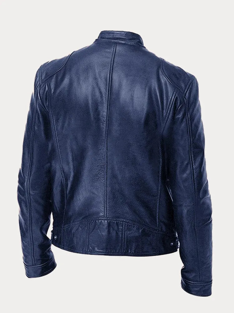 Viktor – Casual Kožená Bunda Nadčasový Design