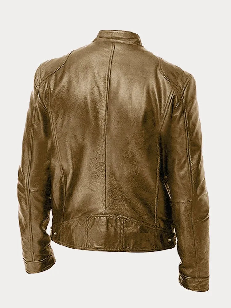 Viktor – Casual Kožená Bunda Nadčasový Design