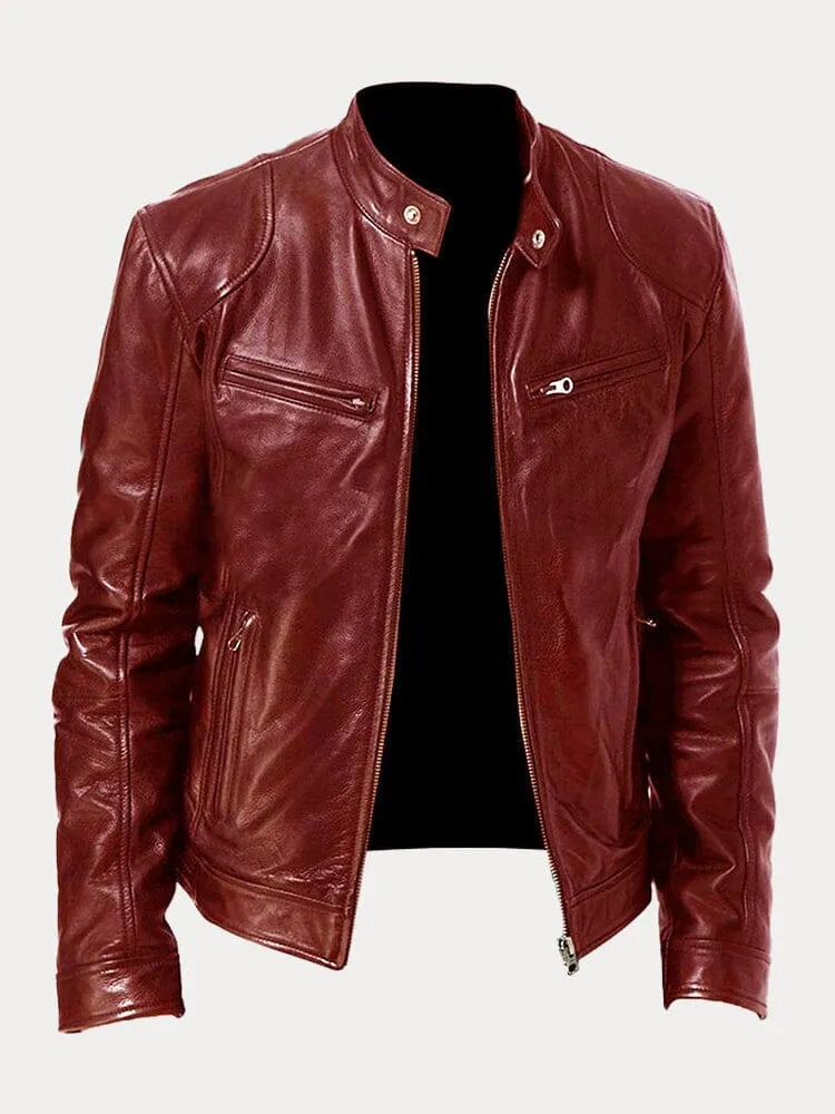 Viktor – Casual Kožená Bunda Nadčasový Design