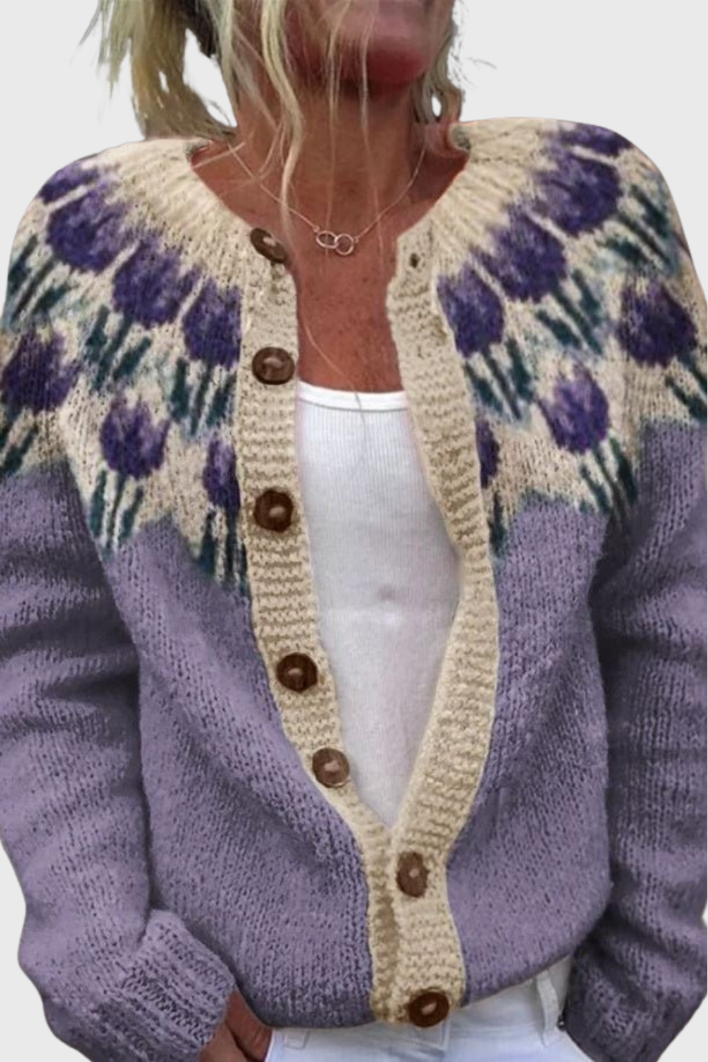 Keysha - Květinový cardigan