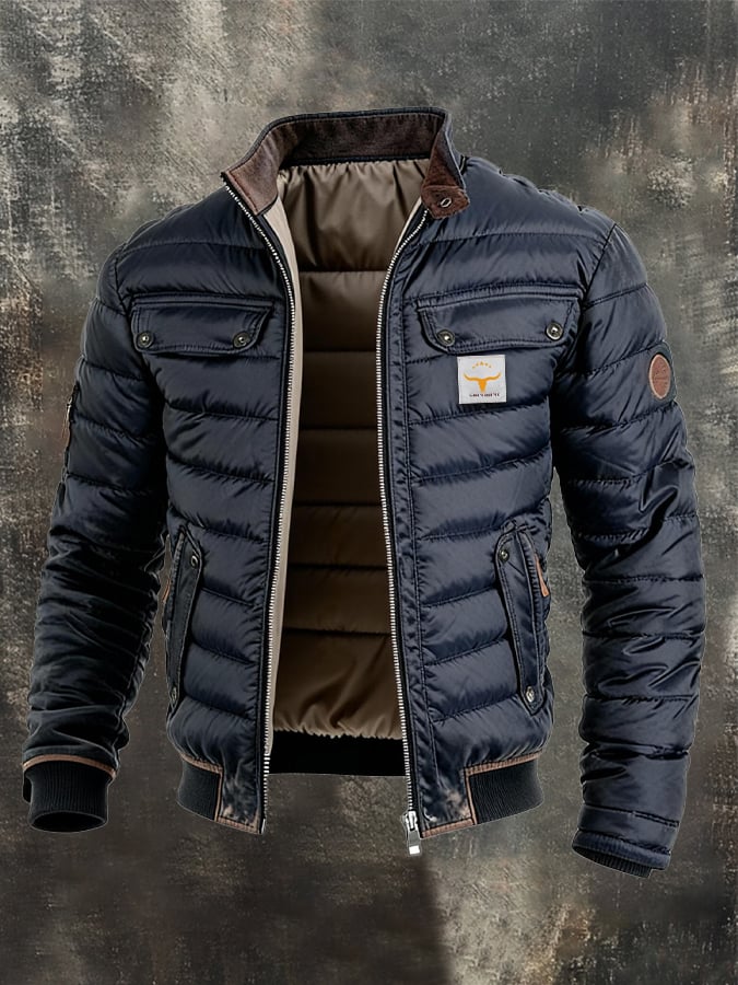 Erik™ - Stylová Vintage Puffer Bunda