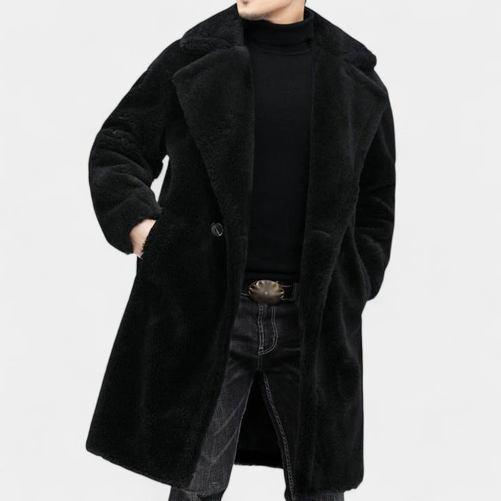 Patrik – Zimní teddy kabát s klopou